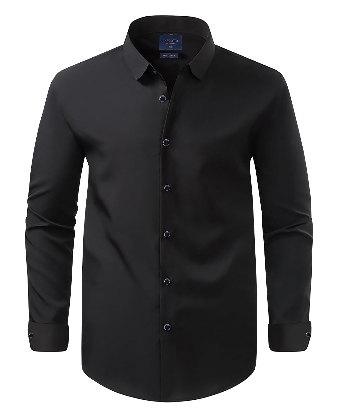 Men's Plus Size Double Cuffed Cotton Classic Shirt