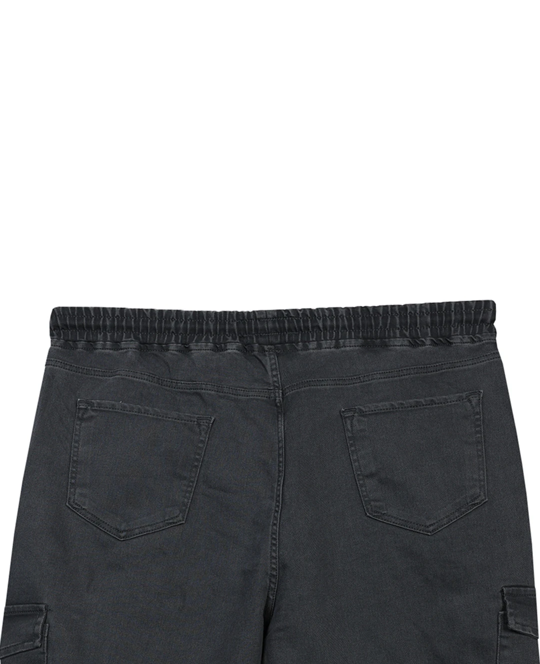 Kışlık Büyük Beden Jogger Kot Pantolon Paça Lastikli - Antrasit