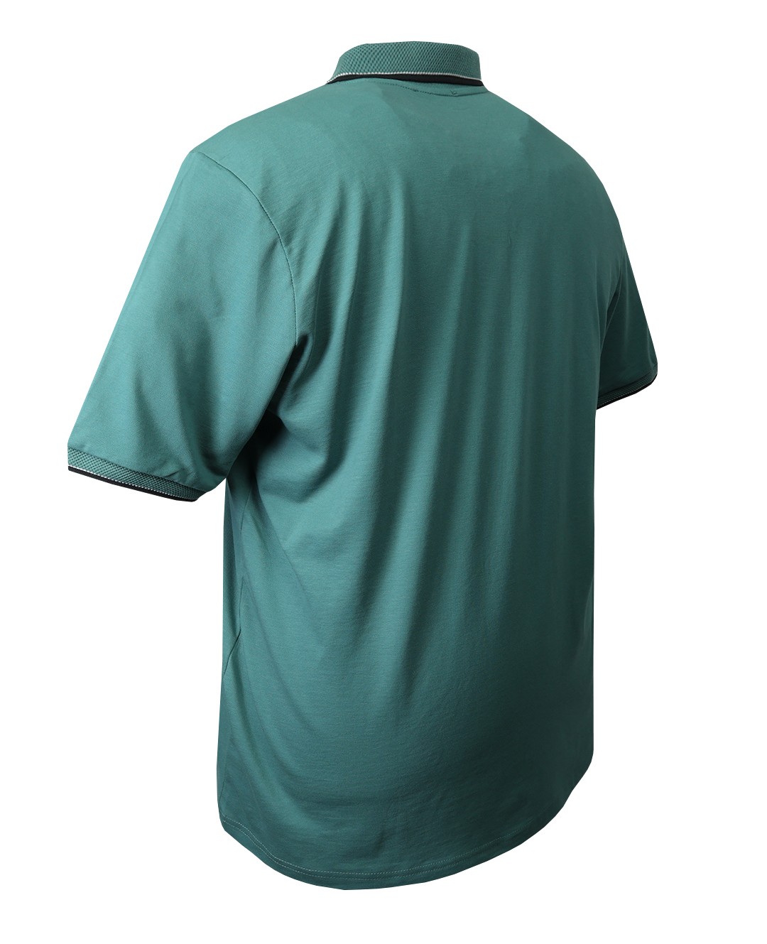 Cepli Büyük Beden Likralı Pike Polo Yaka Tişört 115Kg-160Kg Arası Uygundur - Yeşil