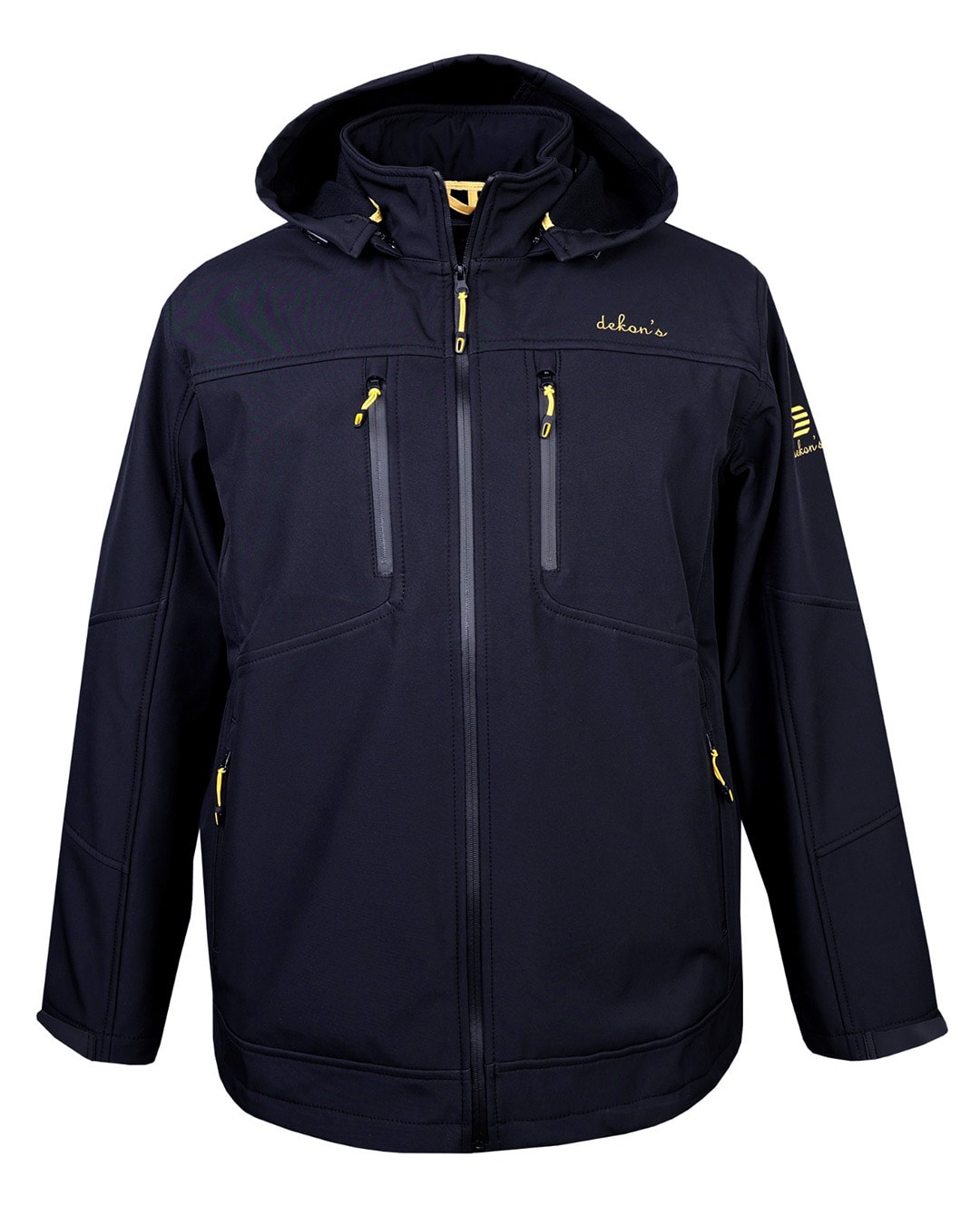 Büyük Beden Softshell Mont Dekons Lacivert