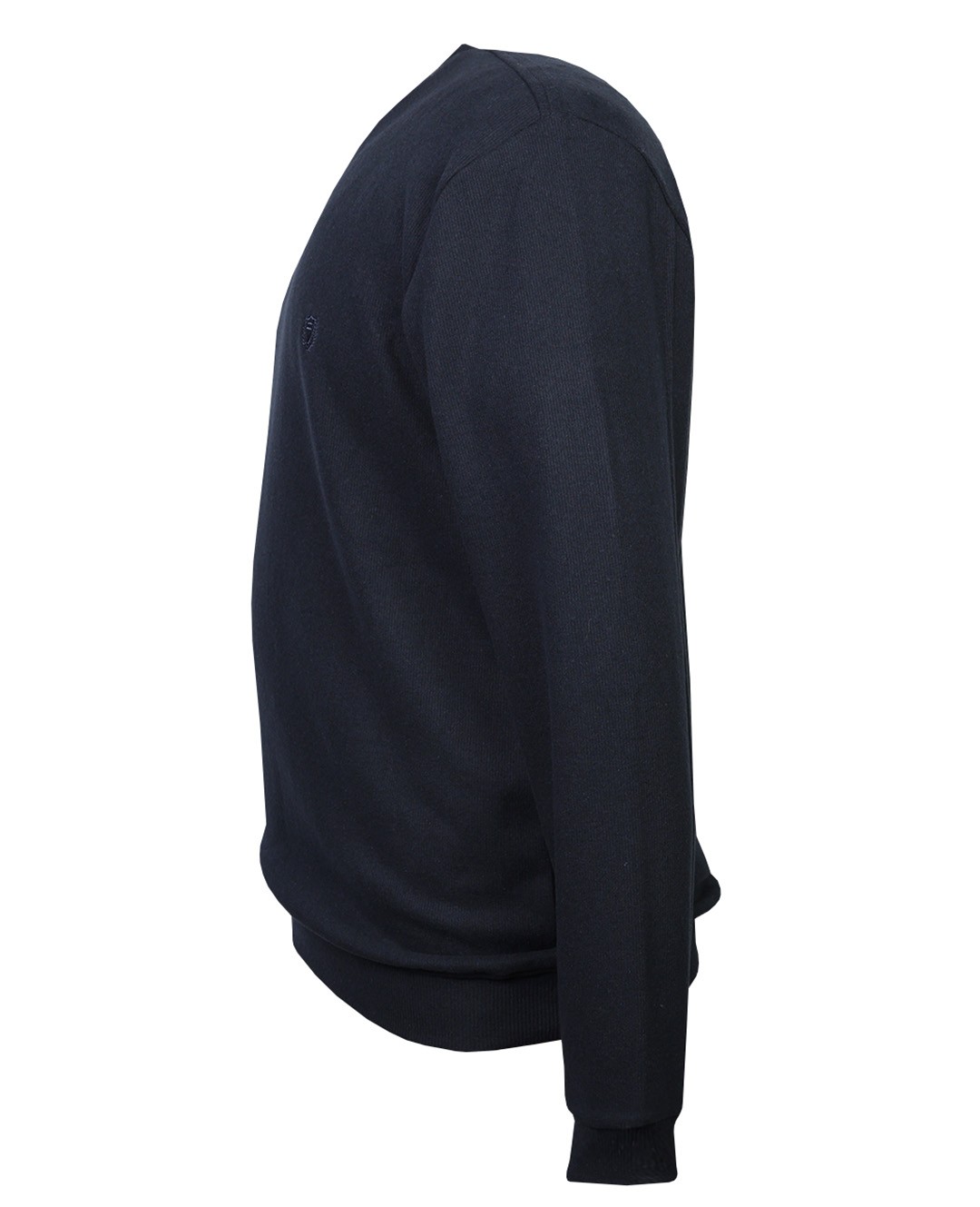 Büyük Beden Bisiklet Yaka Selanik Sweatshirt - Lacivert