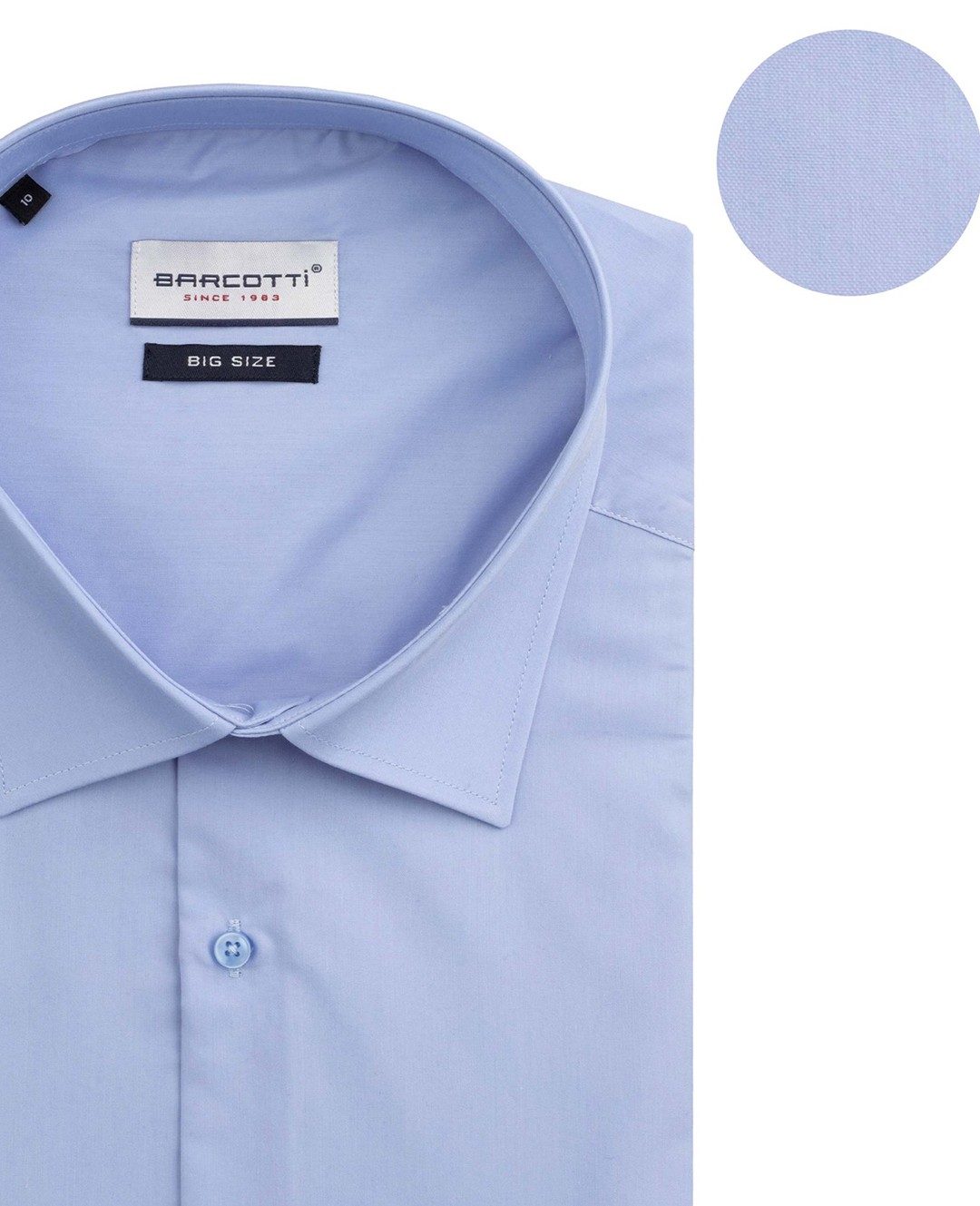 Kısa Kollu Süper Size Klasik Gömlek 10XL-11XL-12XL - Mavi