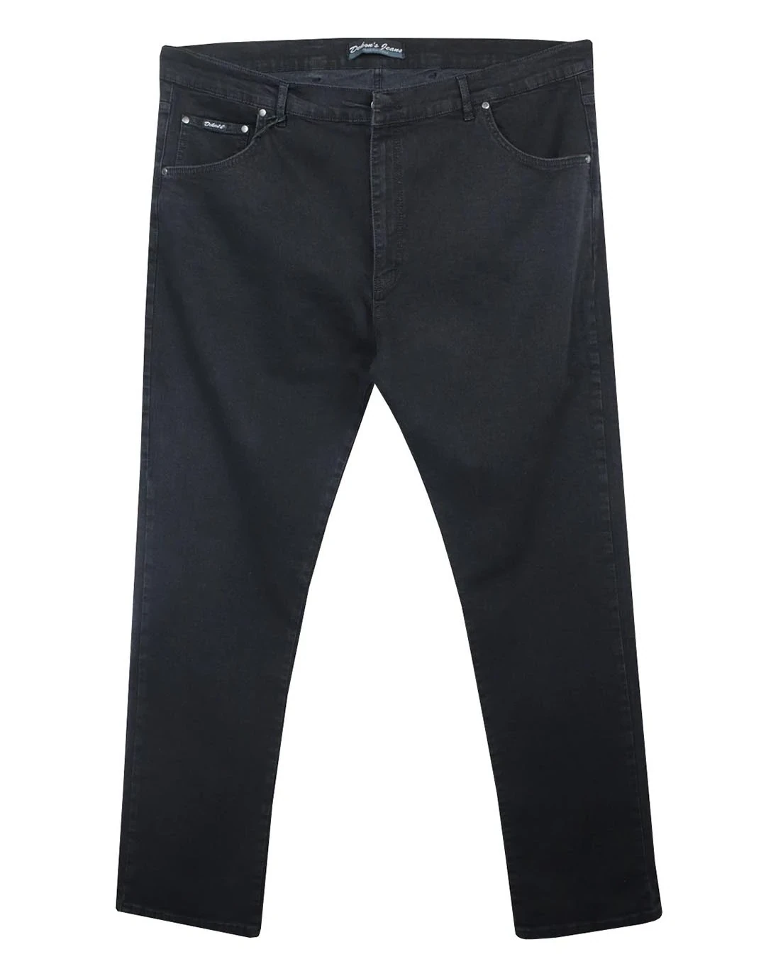 Plus Size Jeans Trousers Low Waist Black+Black