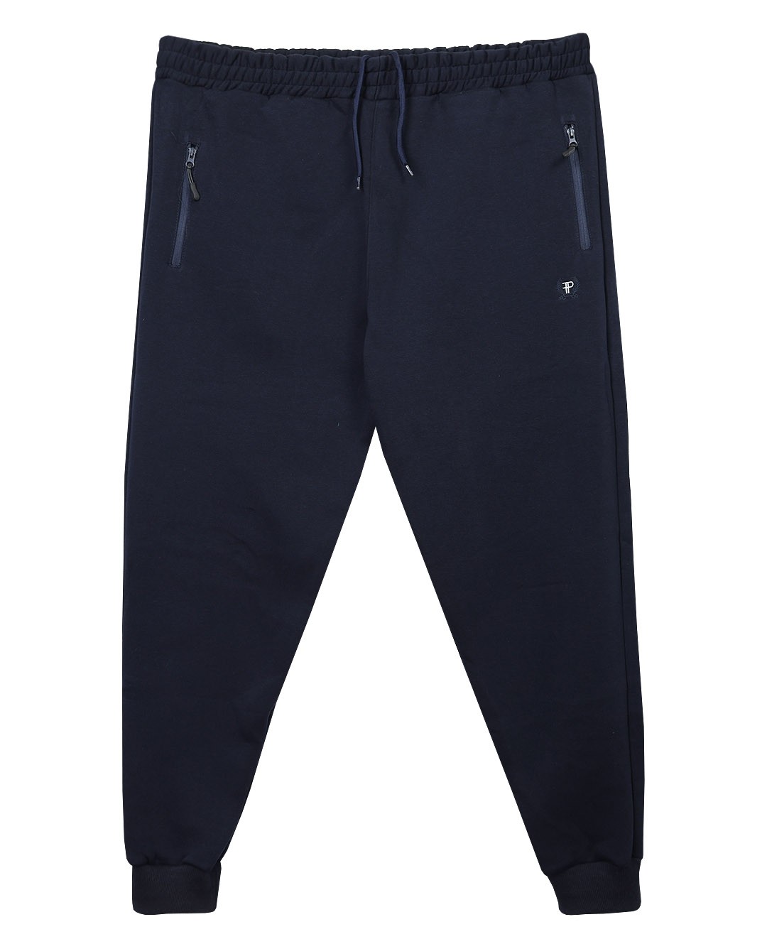 Ribbed Winter Plus Size Tracksuit Bottom 3 thread Navy Blue