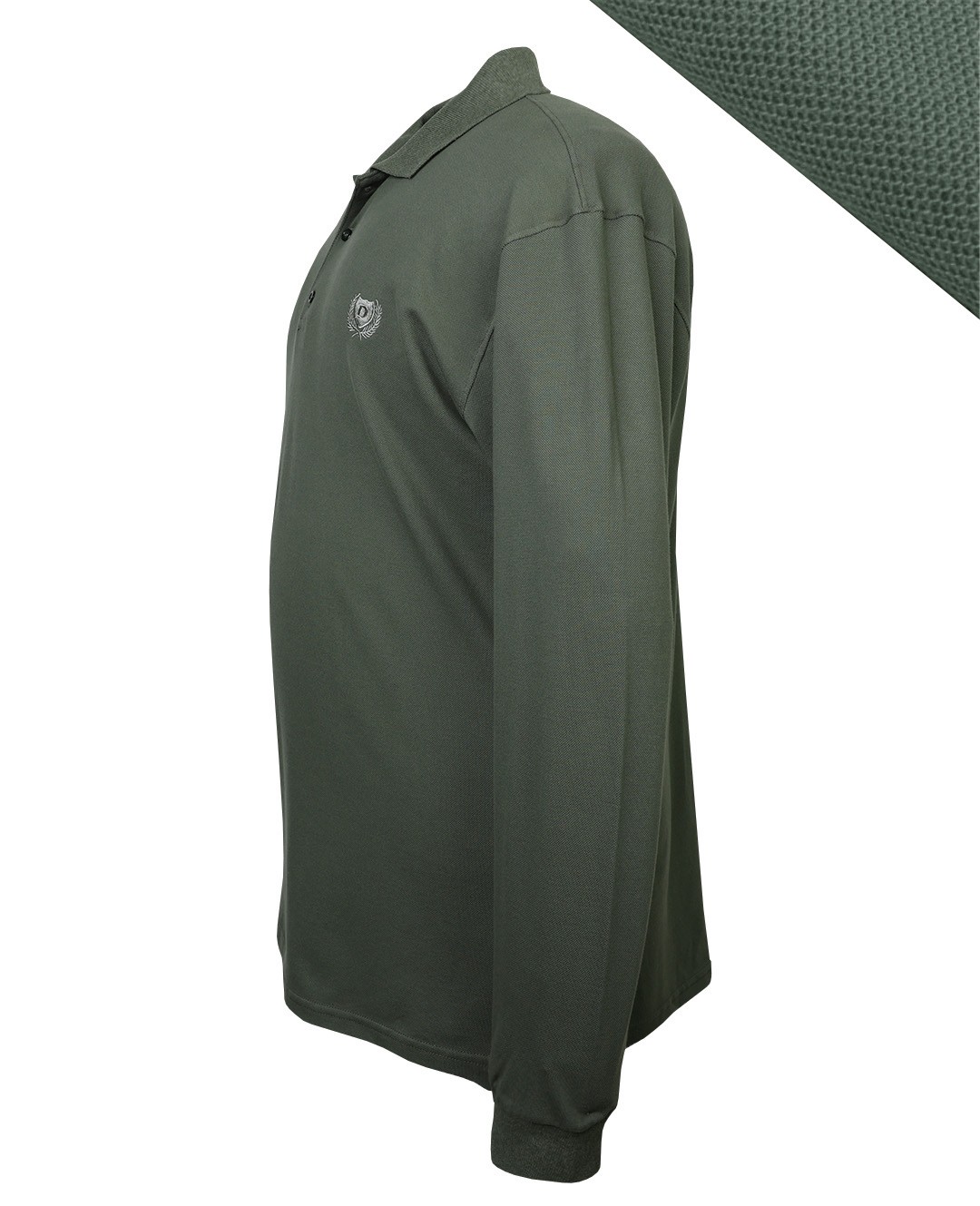 Süper Size Lacos Pike Polo Yaka Sweat 11XL-12XL-13XL - Haki
