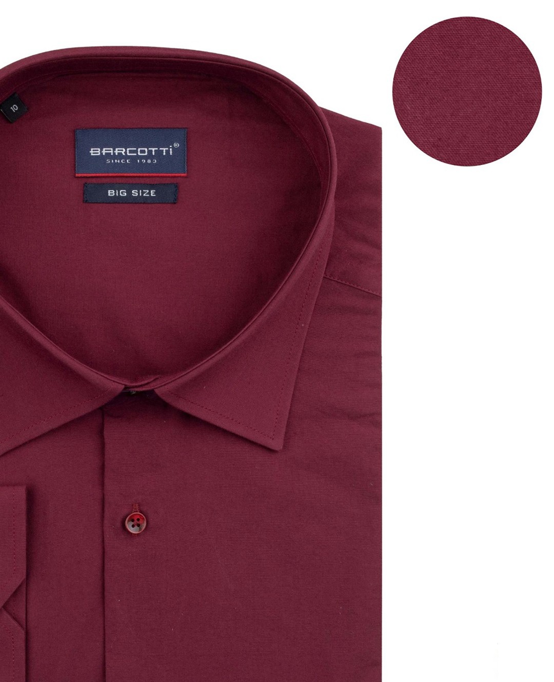 Süper Size  Klasik Gömlek Uzun Kol 10XL-11XL-12XL - Bordo