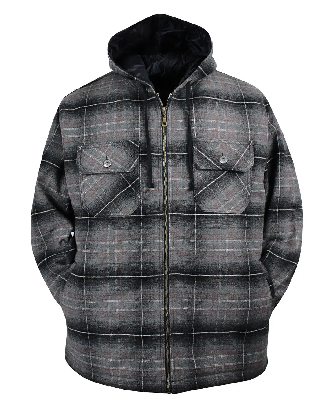 Mens Mountain Boscov's Flannel Hoodie Boscov's Flannel