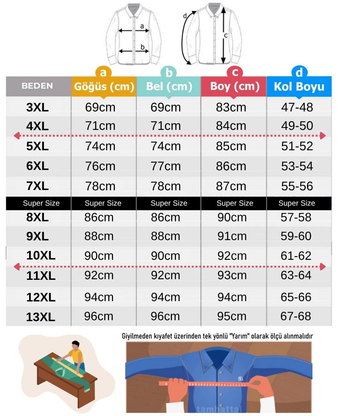 Likralı Süper Size Gömlek Düğme Yaka Uzun Kol