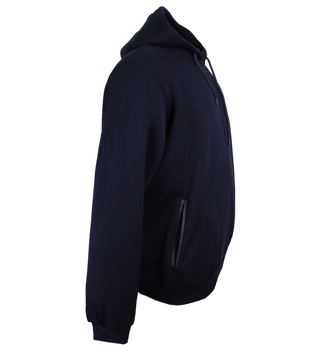 Süper Size Fermuarlı 3 İplik Sweatshirt 11XL-12XL-13XL - Lacivert