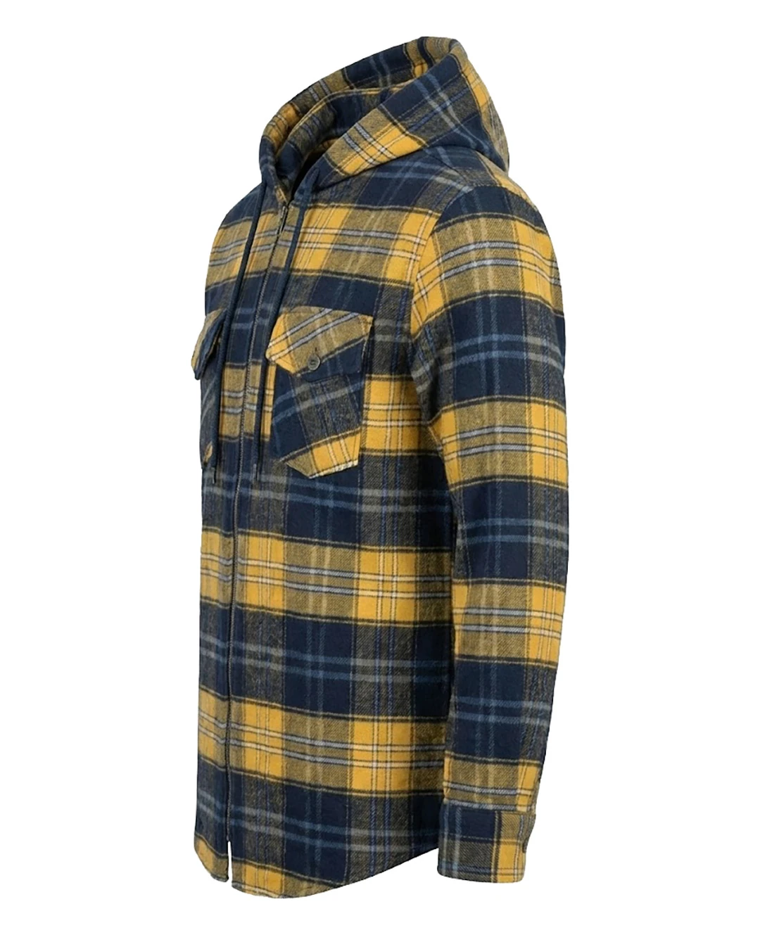 Büyük Beden Kapşonlu Oduncu Sweat Ekose