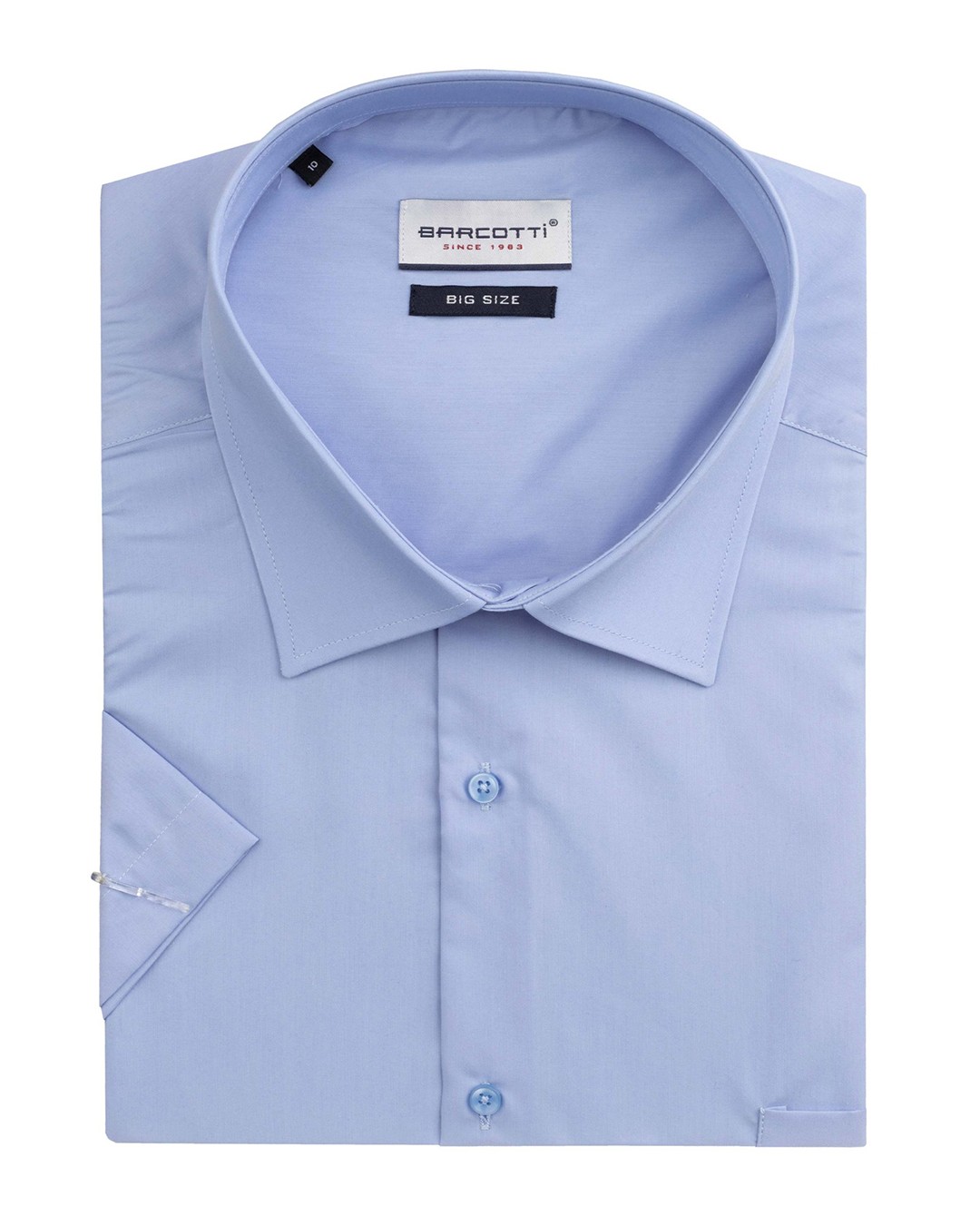 Kısa Kollu Süper Size Klasik Gömlek 10XL-11XL-12XL - Mavi