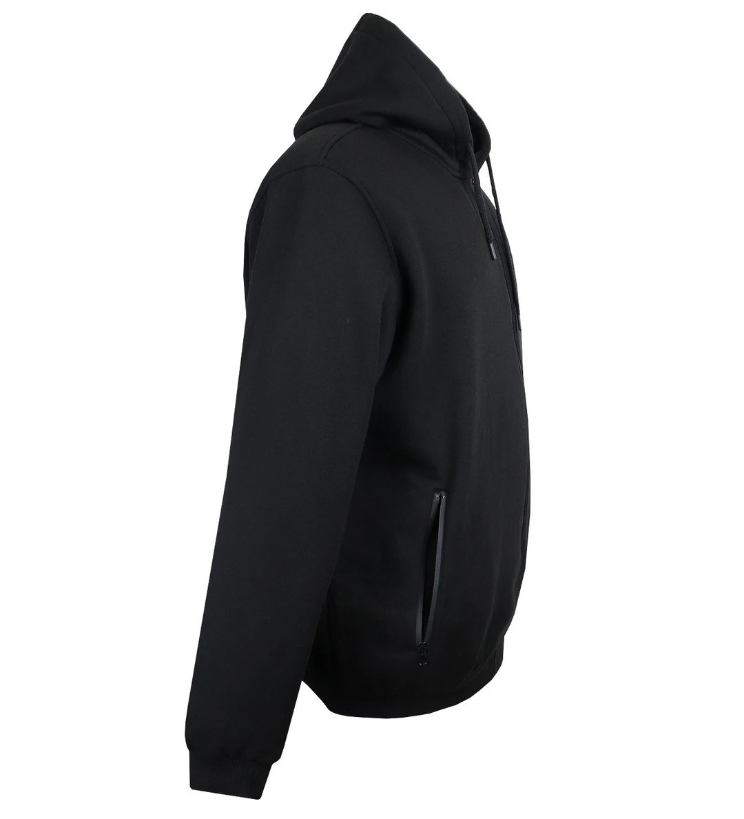 Süper Size Fermuarlı 3 İplik Sweatshirt 11XL-12XL-13XL - Siyah