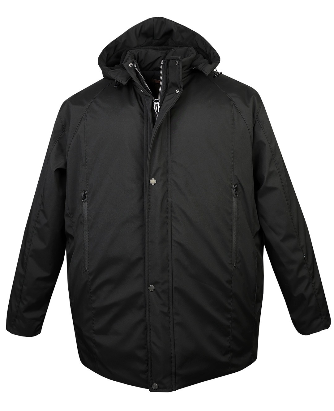 Plus Size Lined Softshell Coat Smoked