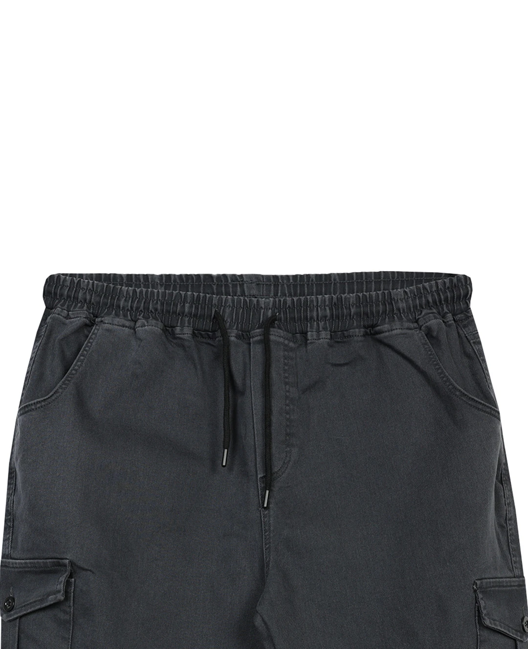 Kışlık Büyük Beden Jogger Kot Pantolon Paça Lastikli - Antrasit