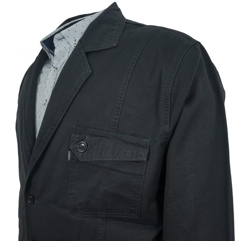 Plus Size Gabardine Jacket Dekons Black 4027