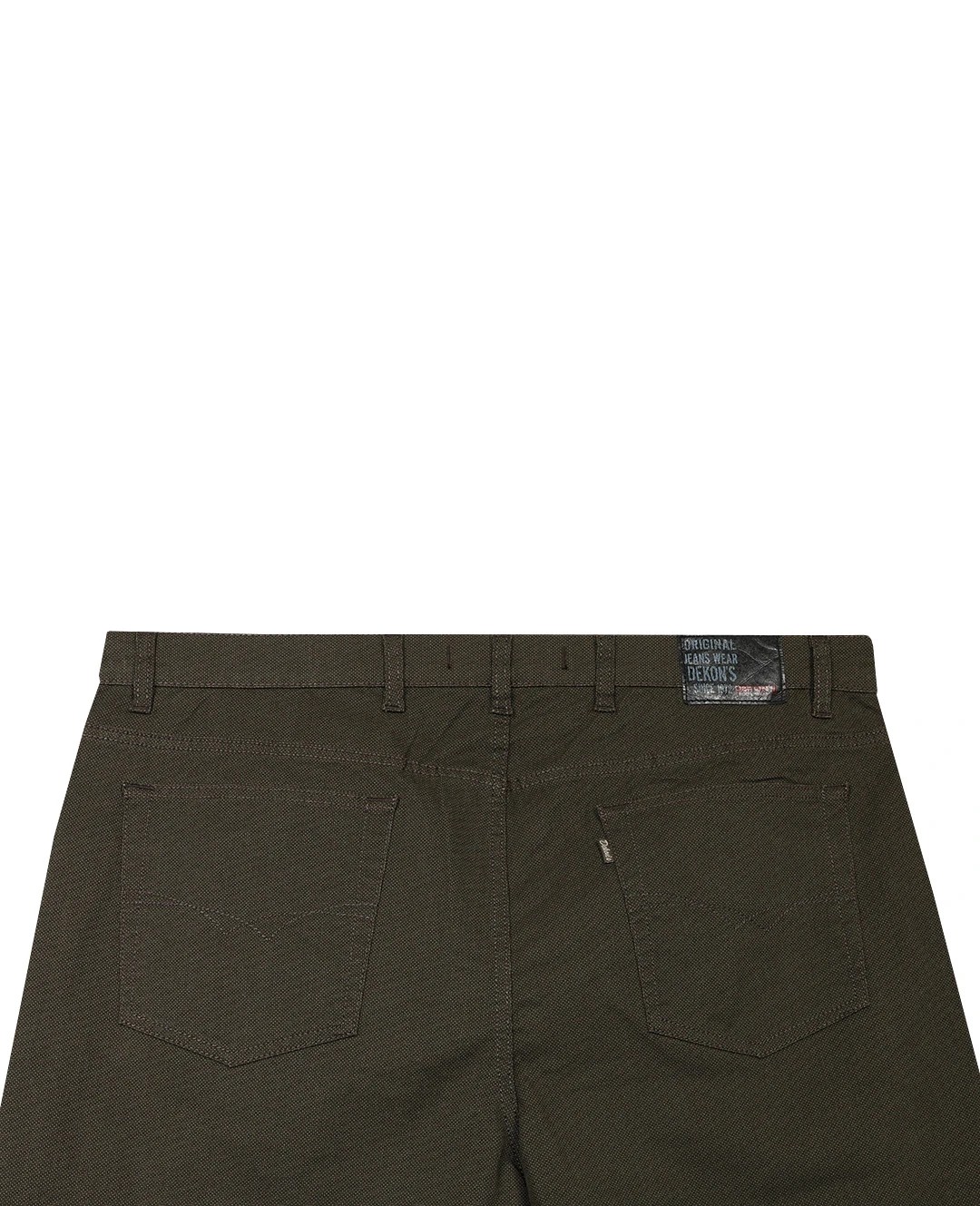 Büyük Beden Gabardin Pantolon 506 Baskılı Kahve
