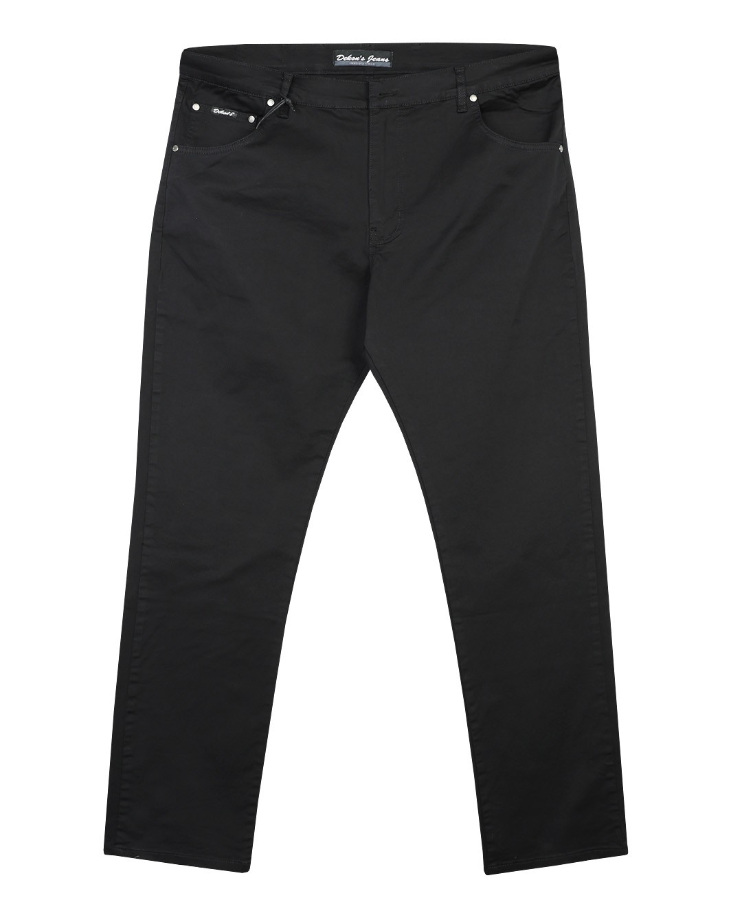 Winter Cargo Pockets Plus Size Gabardine Pants Black
