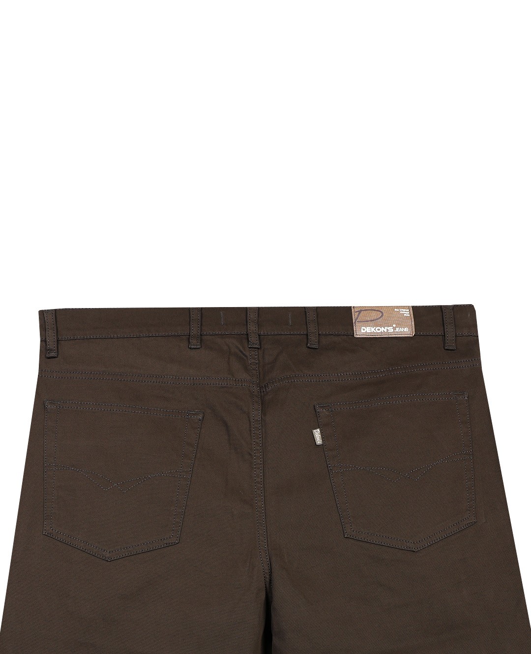 Büyük Beden Gabardin Pantolon 506 Cord - Kahverengi