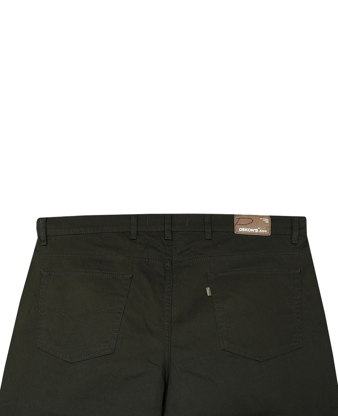 Büyük Beden Gabardin Pantolon 507 Cord Oliv