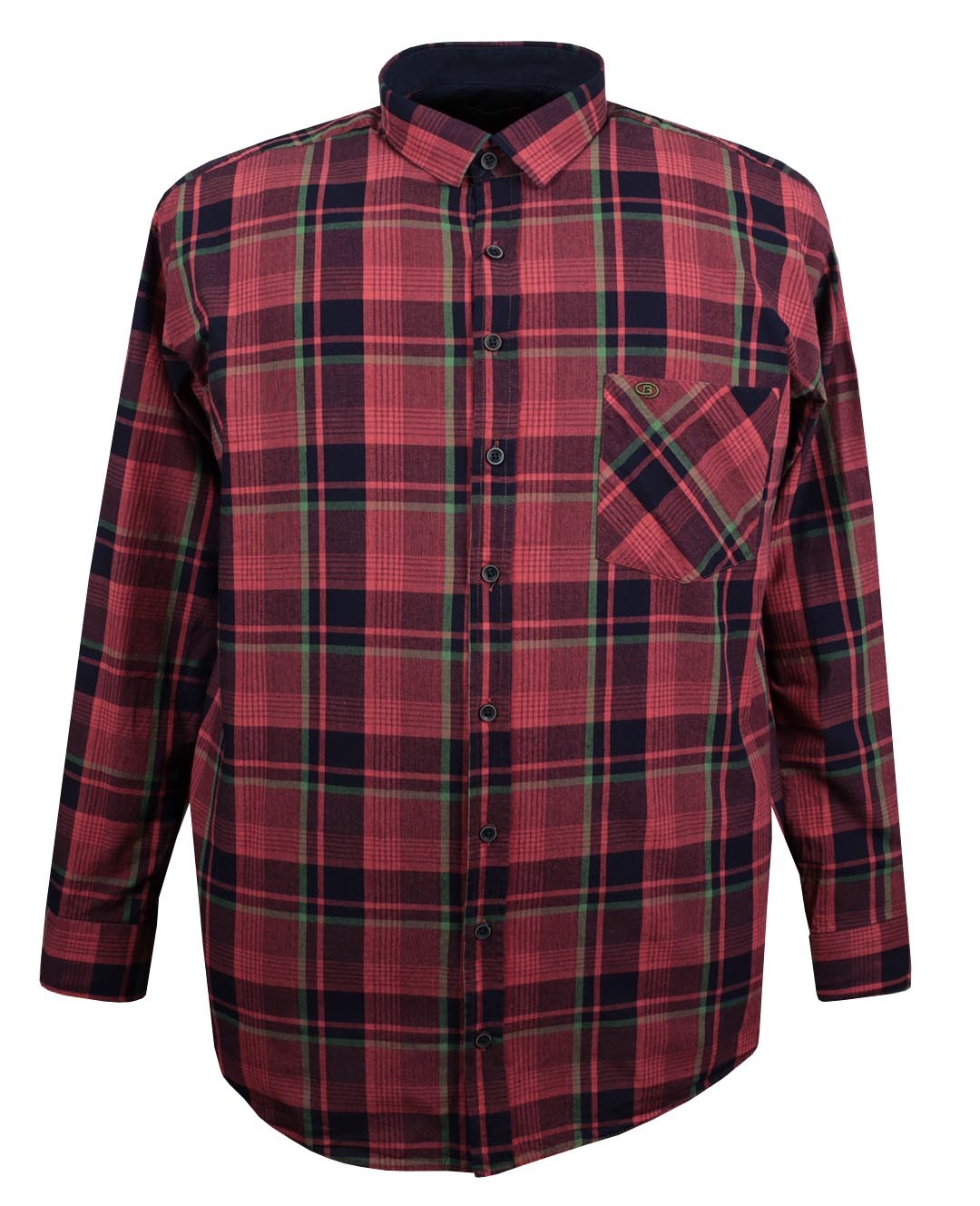 Cotton Plus Size Men's Shirt Long Sleeve