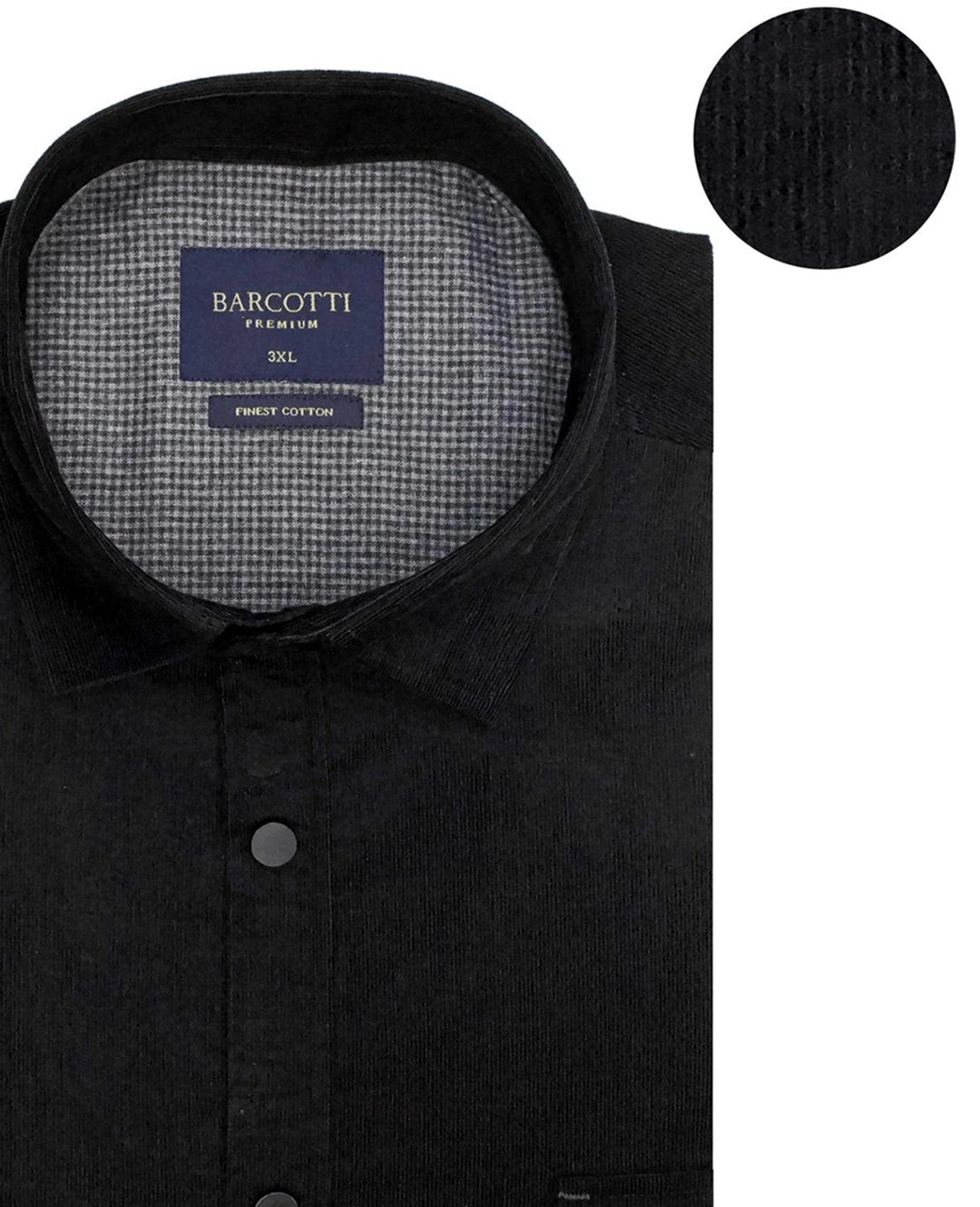 Büyük Beden Kadife Gömlek Çift Cepli