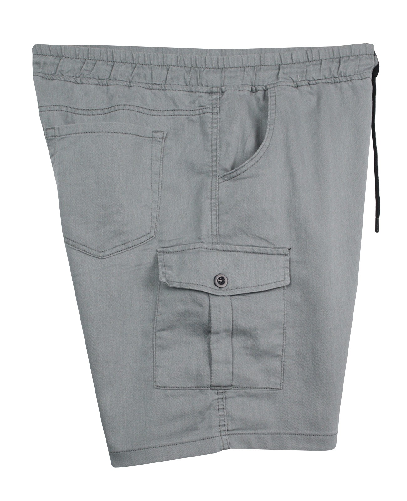 Plus Size Denim Shorts with Cargo Pockets