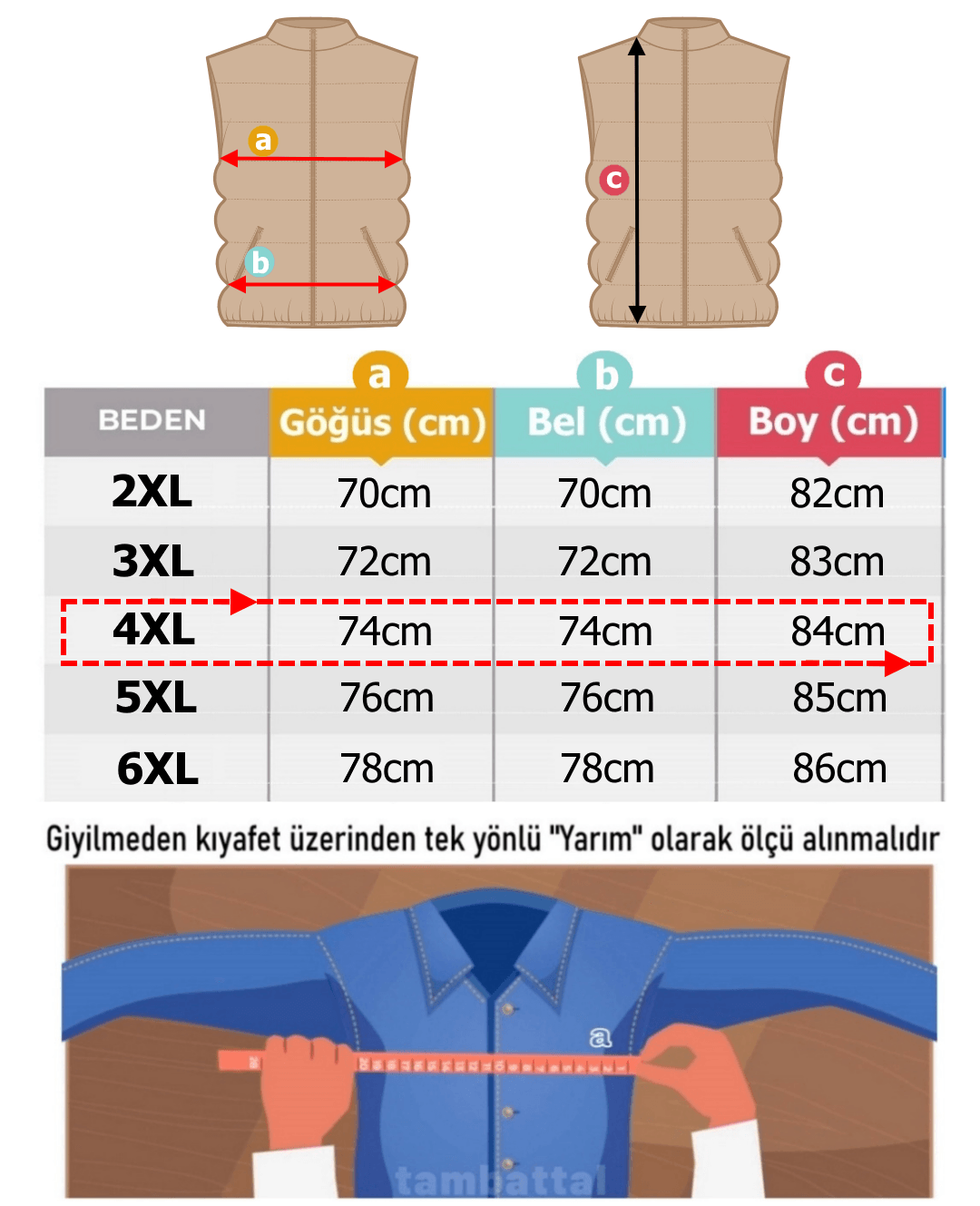 Büyük Beden Oduncu Ekose Yelek Kahve