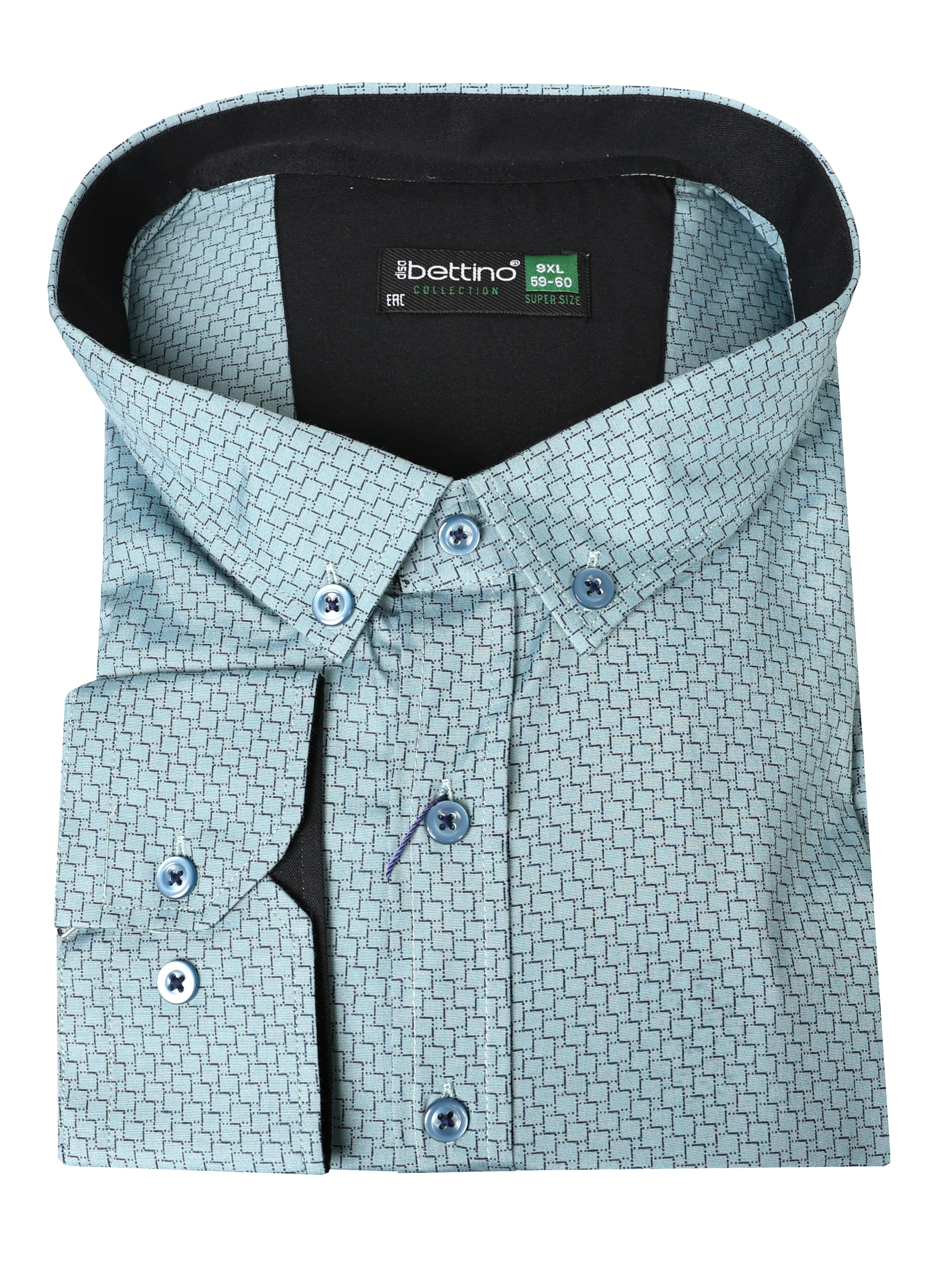 Likralı Süper Size Gömlek Düğme Yaka Uzun Kol