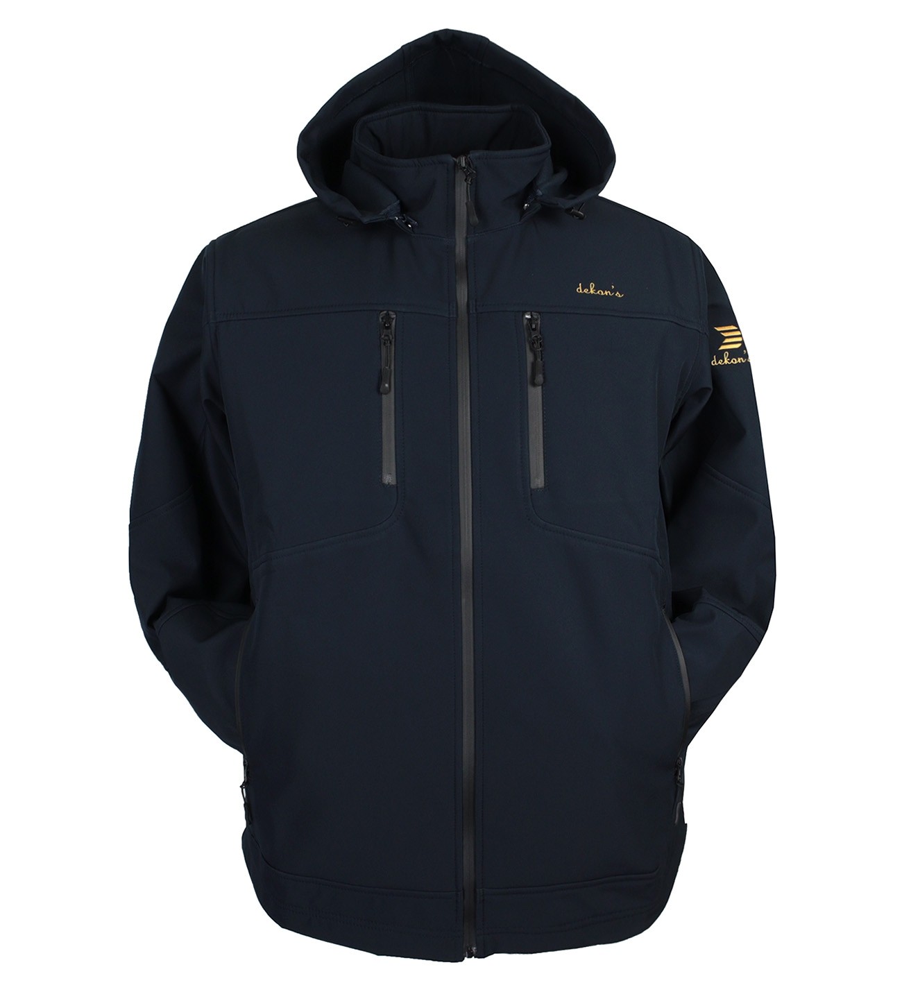 Büyük Beden Erkek Dekons Softshell Mont Lacivert 1487