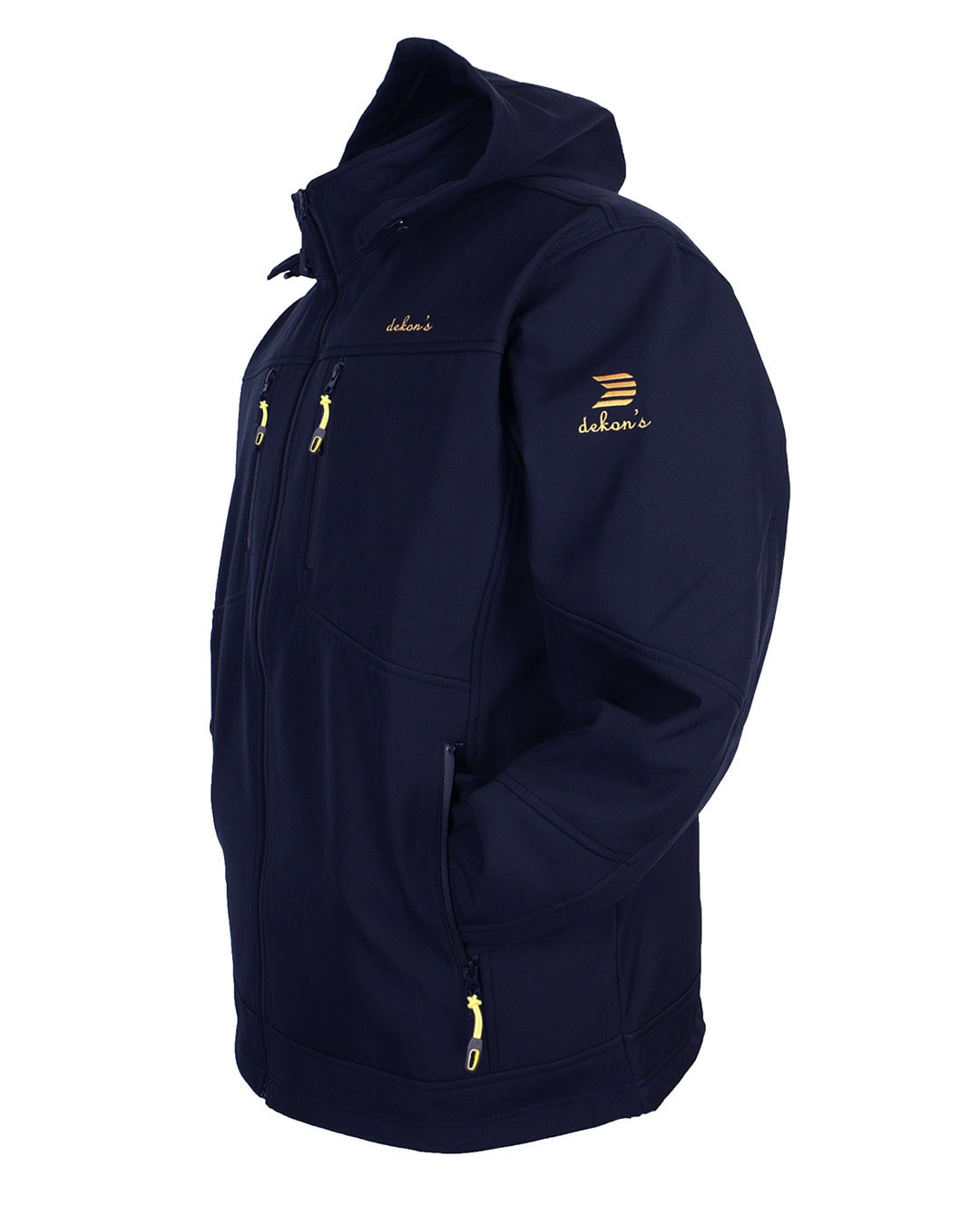 Büyük Beden Softshell Mont Dekons Lacivert