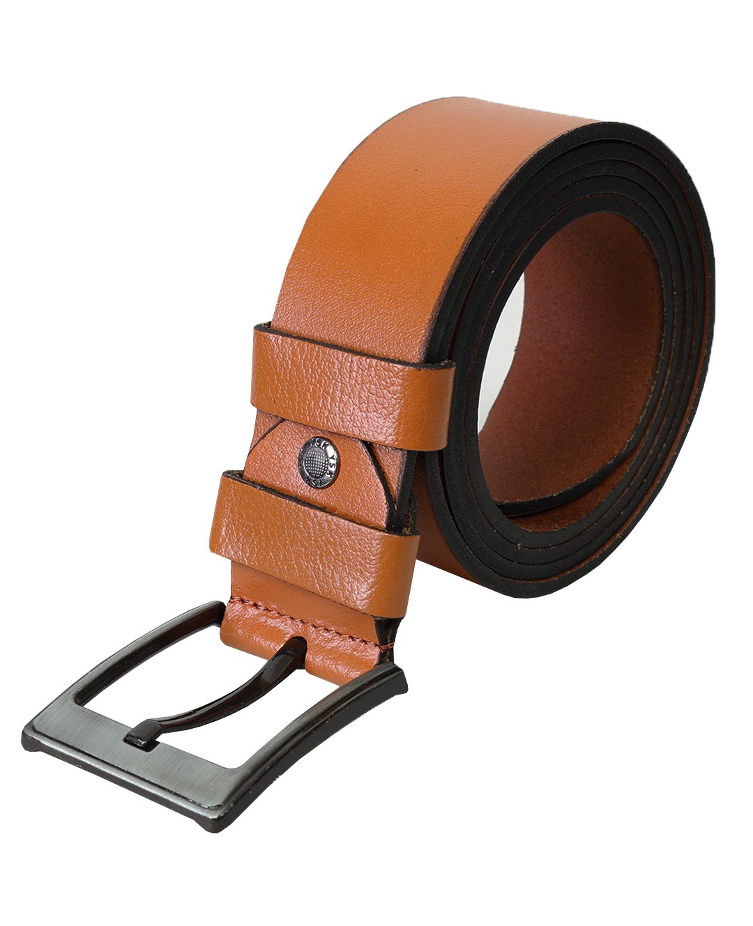 Plus Size Leather Belt Camel 4,5cm