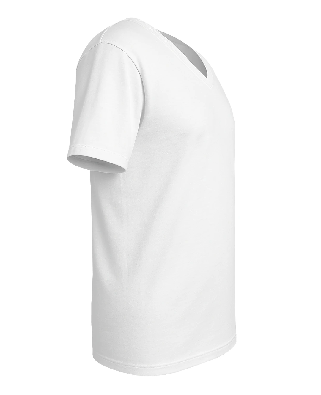 Büyük Beden V Yaka Fanila Atlet - Beyaz