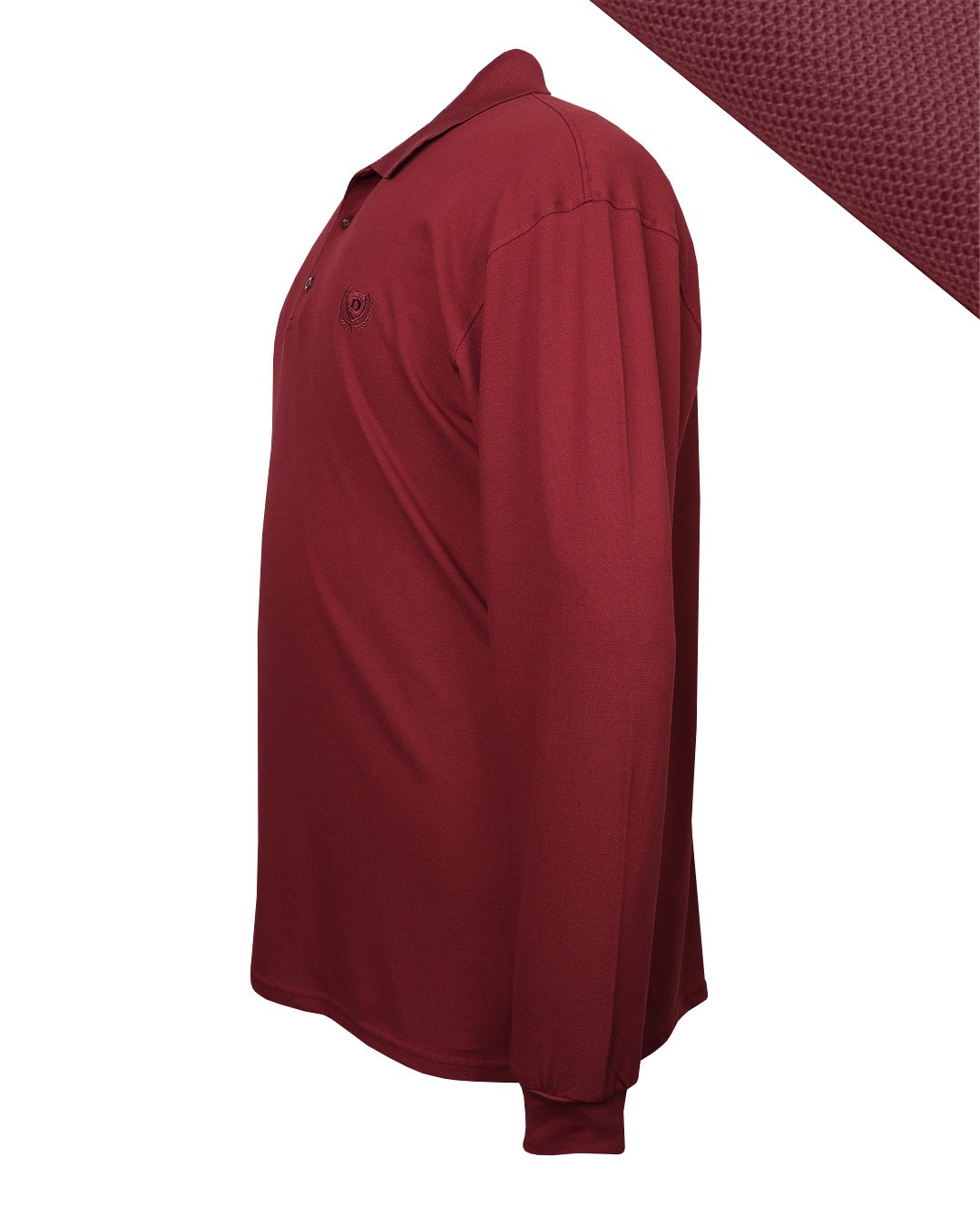 Süper Size Lacos Pike Polo Yaka Sweat 11XL-12XL-13XL - Bordo