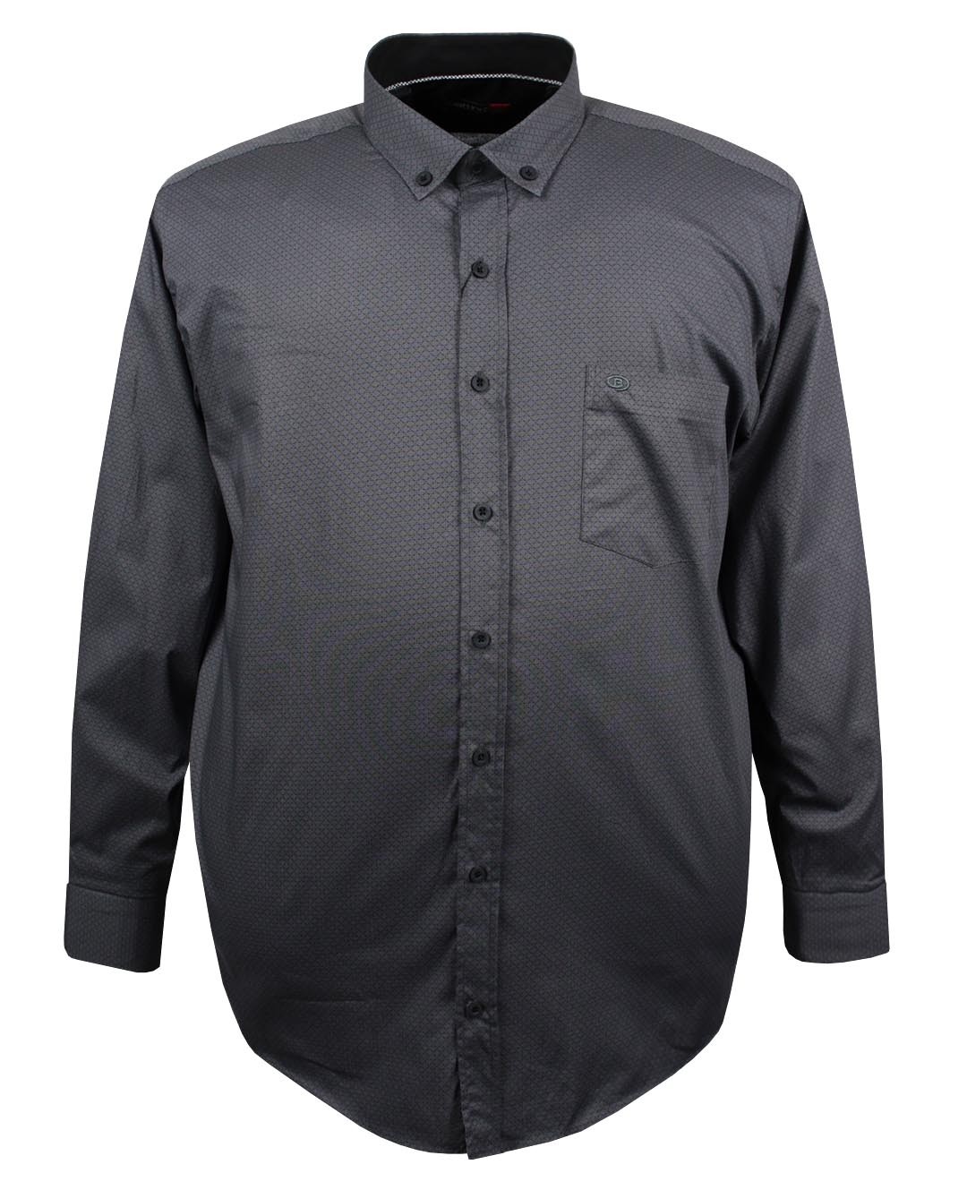 Lycra Plus Size Men's Shirt Long Sleeve