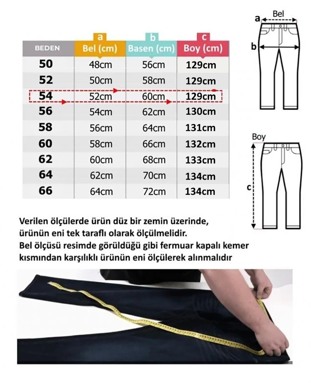 Büyük Beden Uzun Boy 506 Kot Pantolon 38Lot(130-134cm)