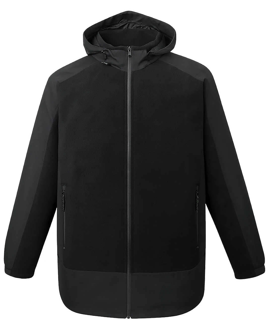 Büyük Beden Polarlı İnce Mevsimlik Mont