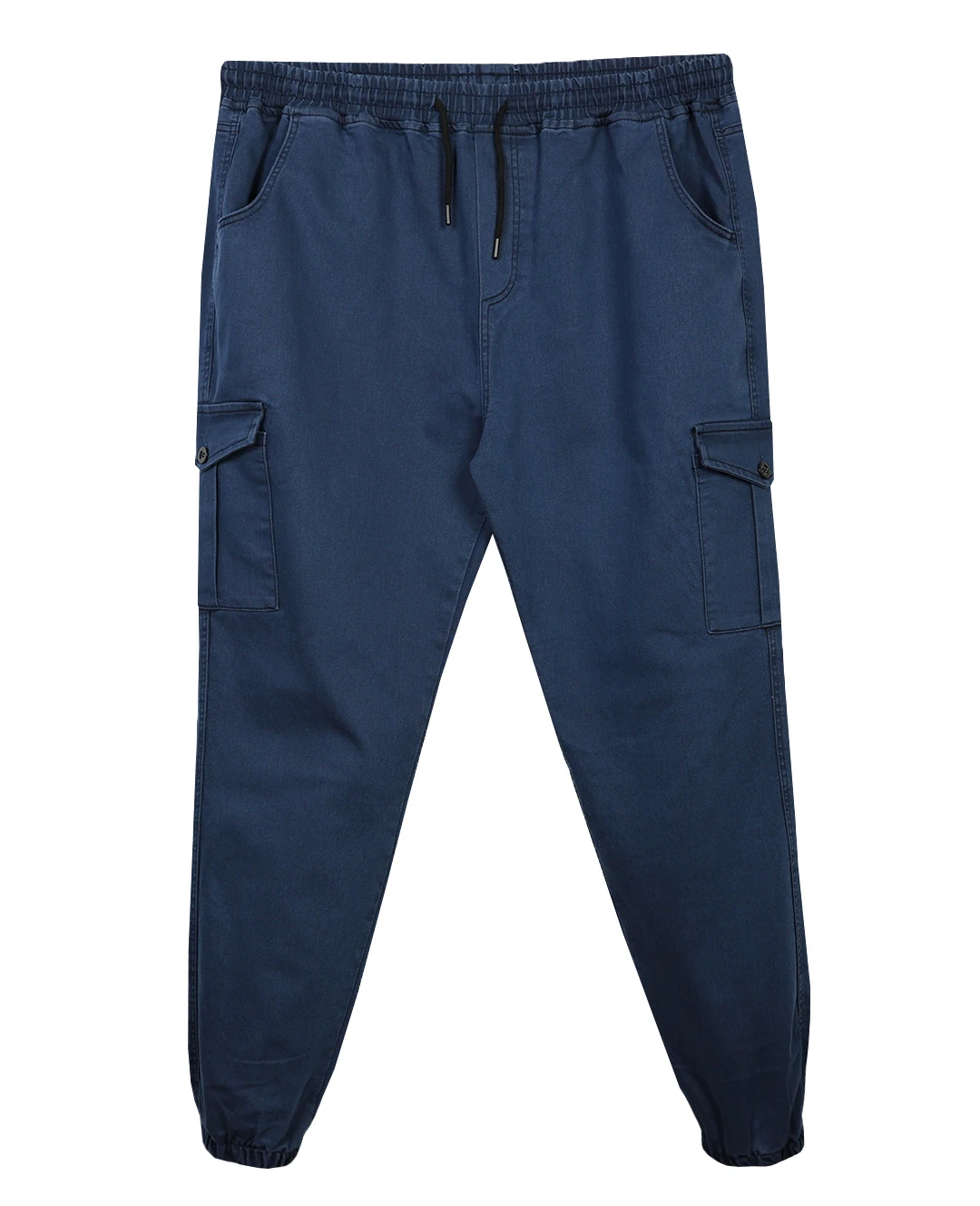 Kışlık Büyük Beden Jogger Kot Pantolon Paça Lastikli - Karol Mavi