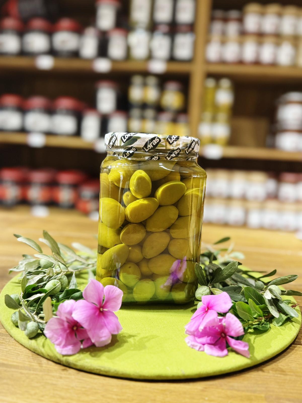 900 Gr Yeşil Kalamata Çekirdekli Zeytin
