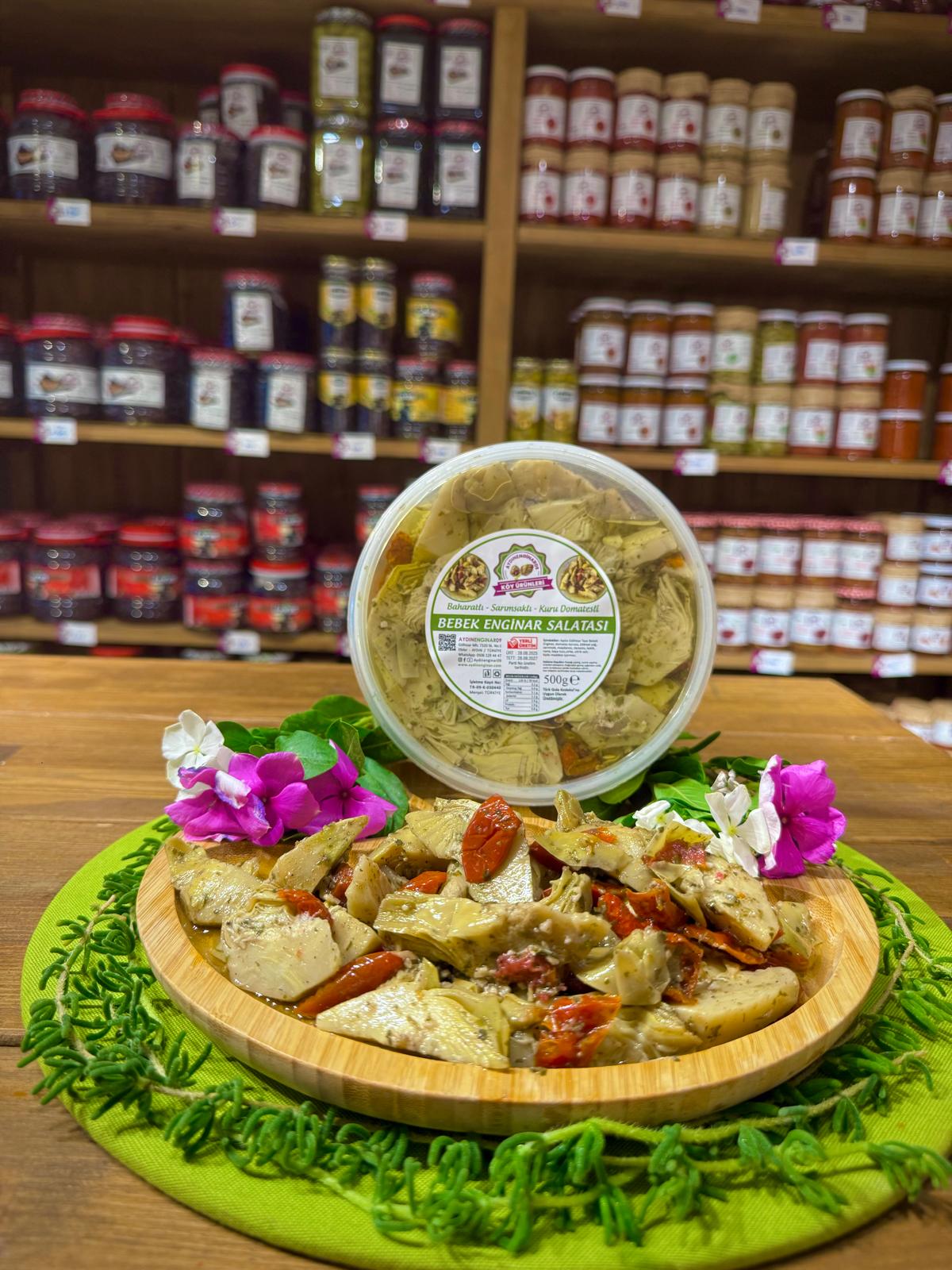500 Gr Yağlanmış Doğranmış Bebek Enginar Salatası