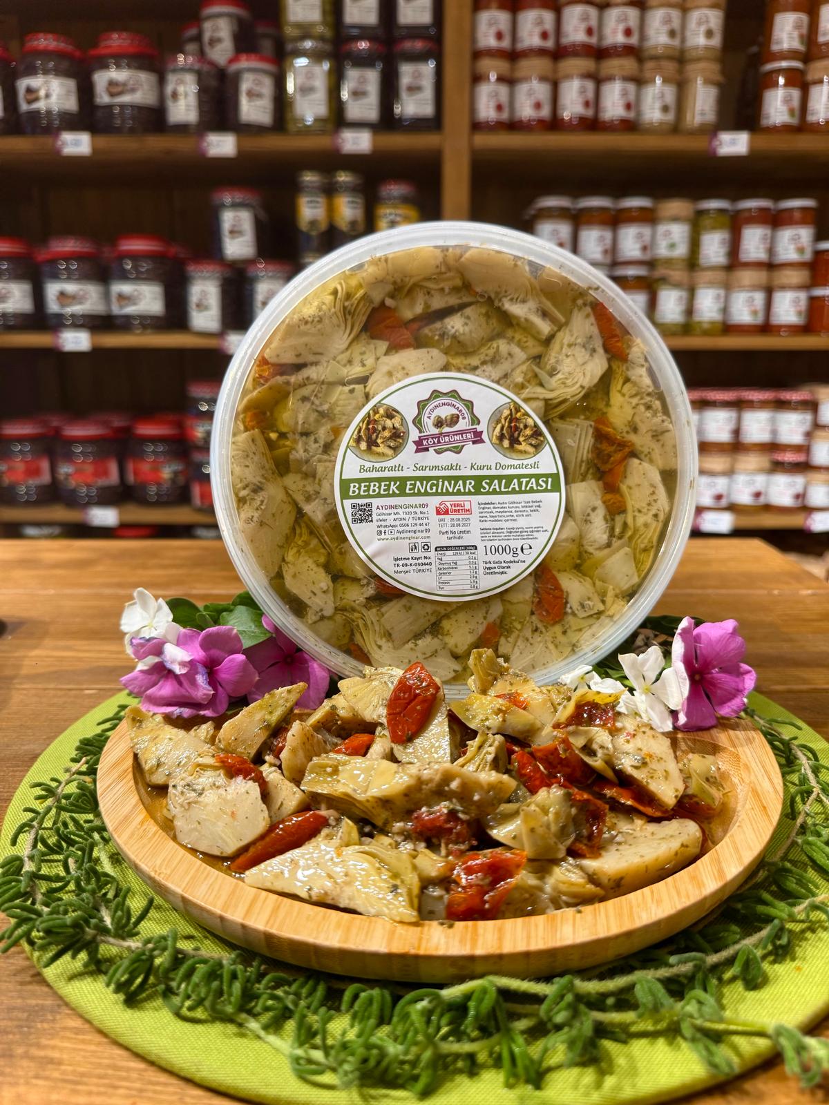 1 Kg Yağlanmış Doğranmış Bebek Enginar Salatası