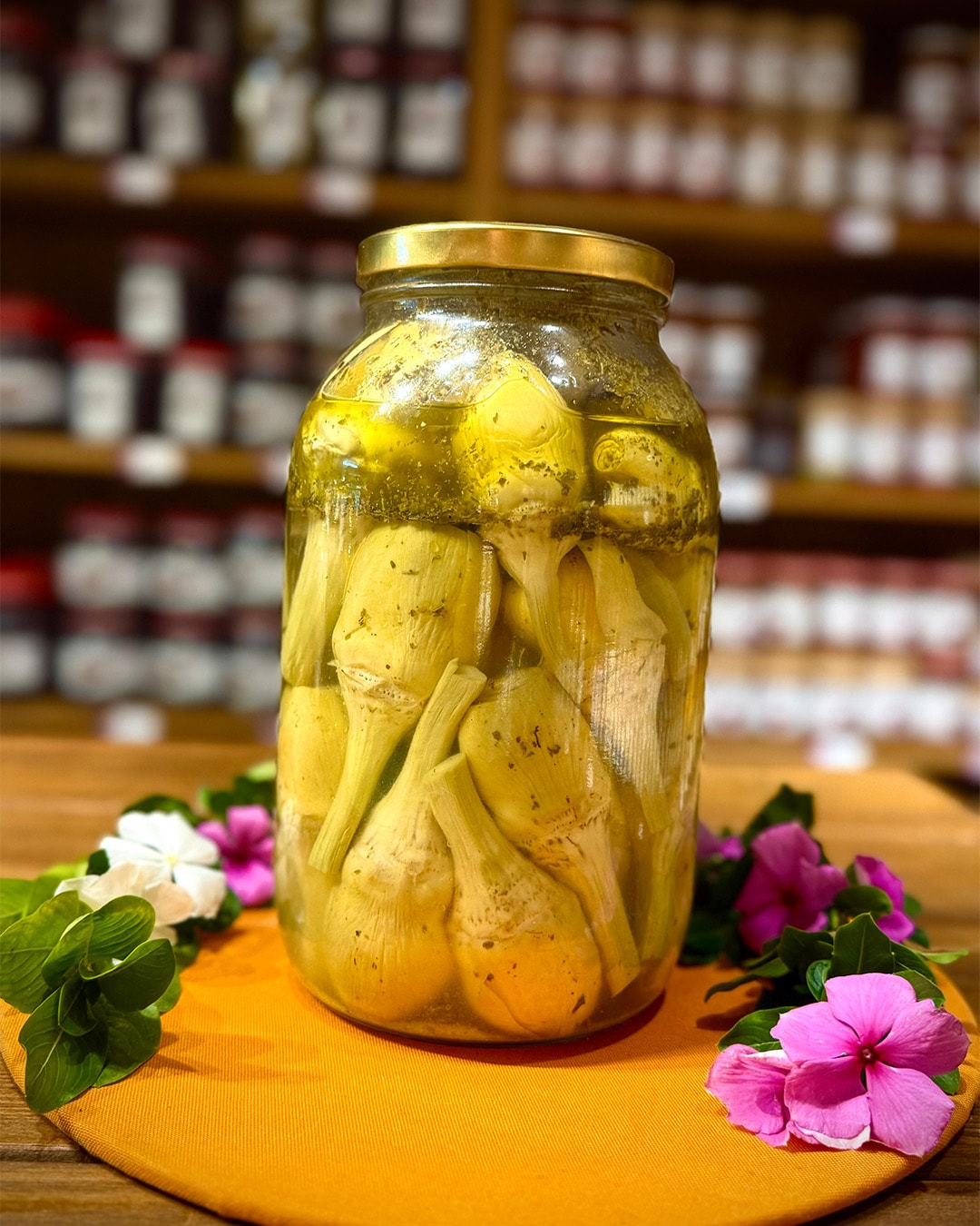 3 Kg Yağlanmış Saplı Kalp Enginar Konservesi (25–30 Adetli)