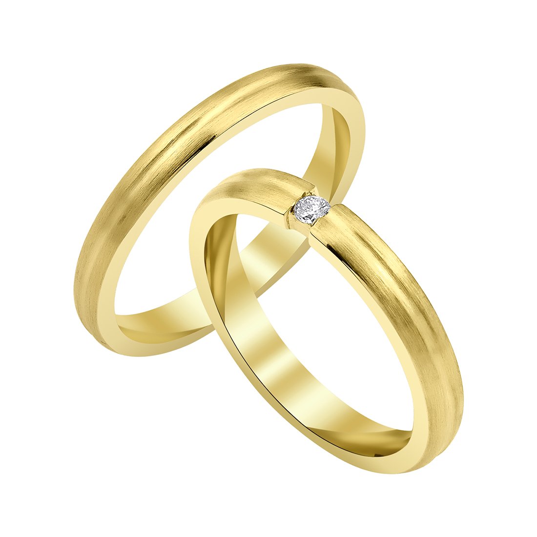 0,03 Karat Pırlantalı Alyans
