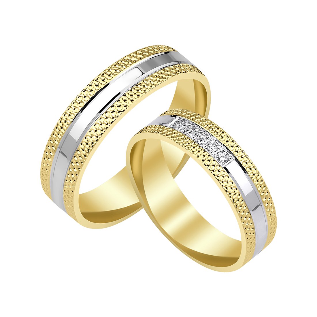 0.06 Karat Pırlantalı Alyans
