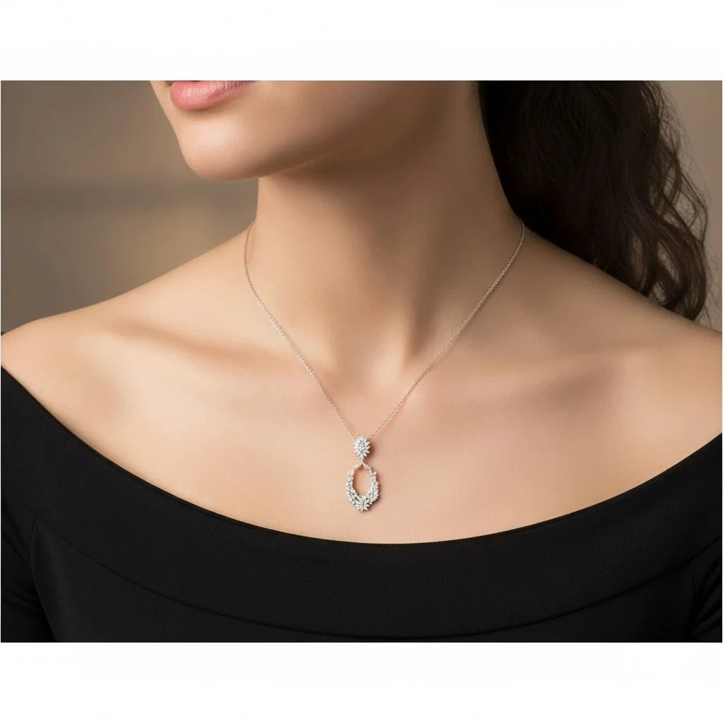 Украшение: 3,2 карата бриллианта Колье