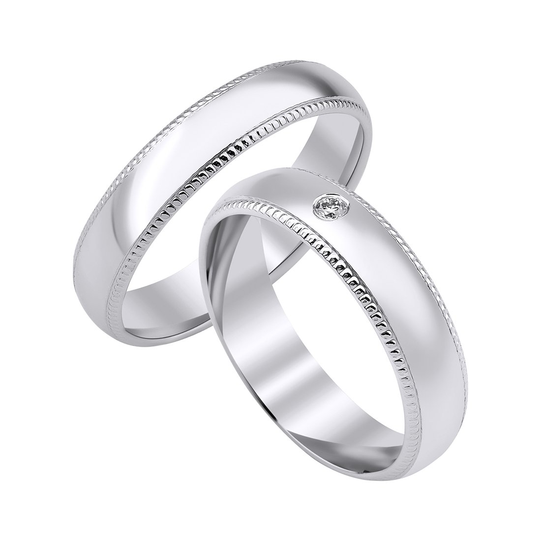 0,02 Karat Pırlantalı Alyans