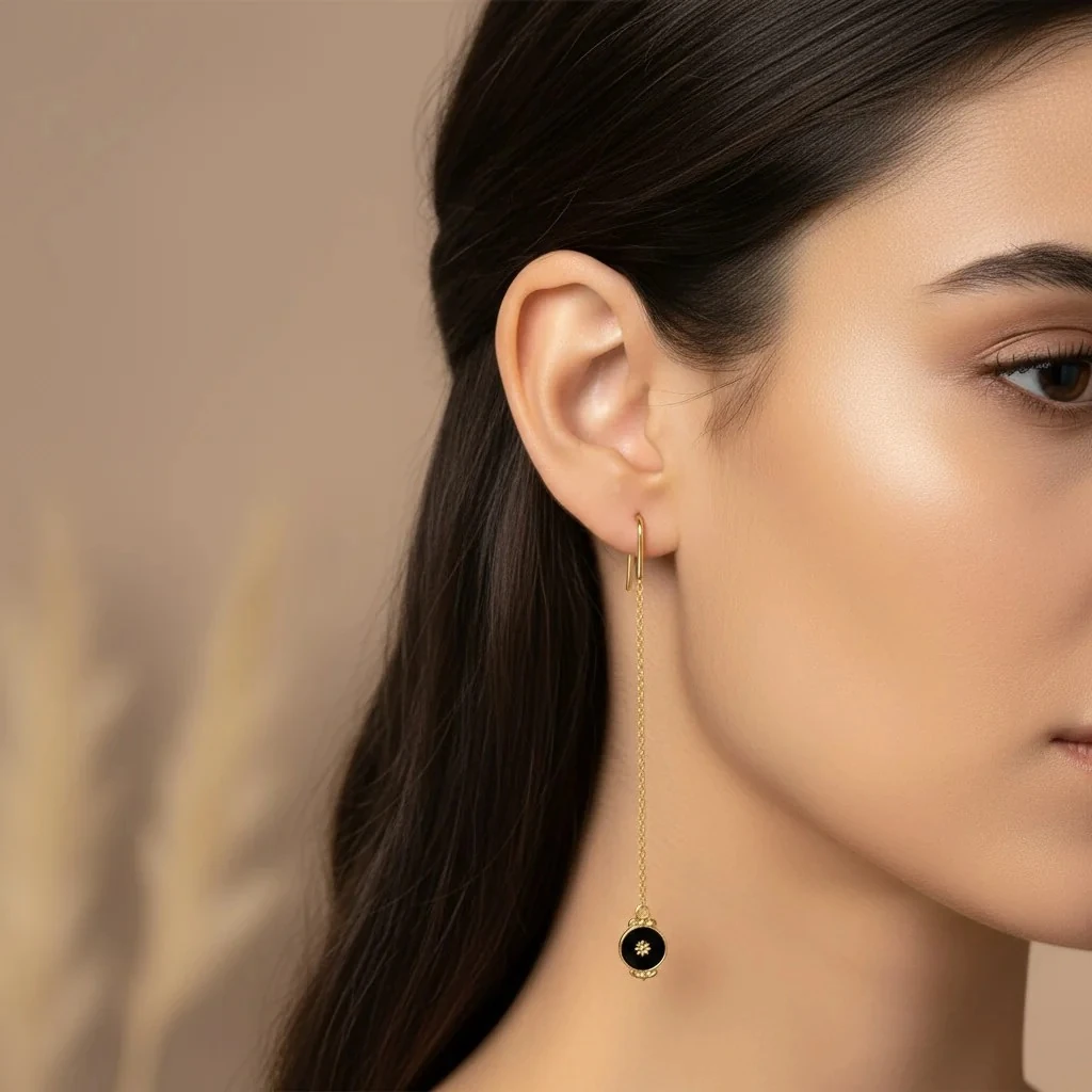 Enamel Gold Necklace