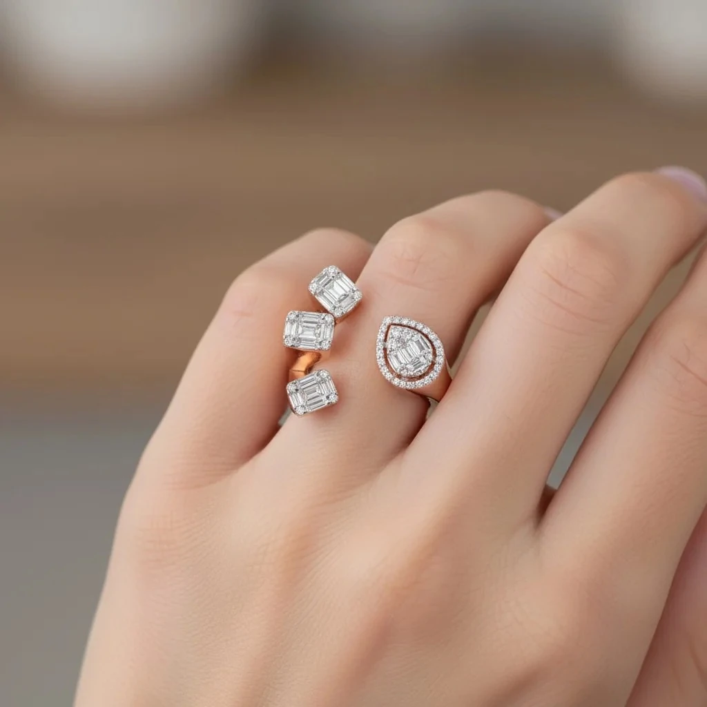 0.8 Carat Gold Rings