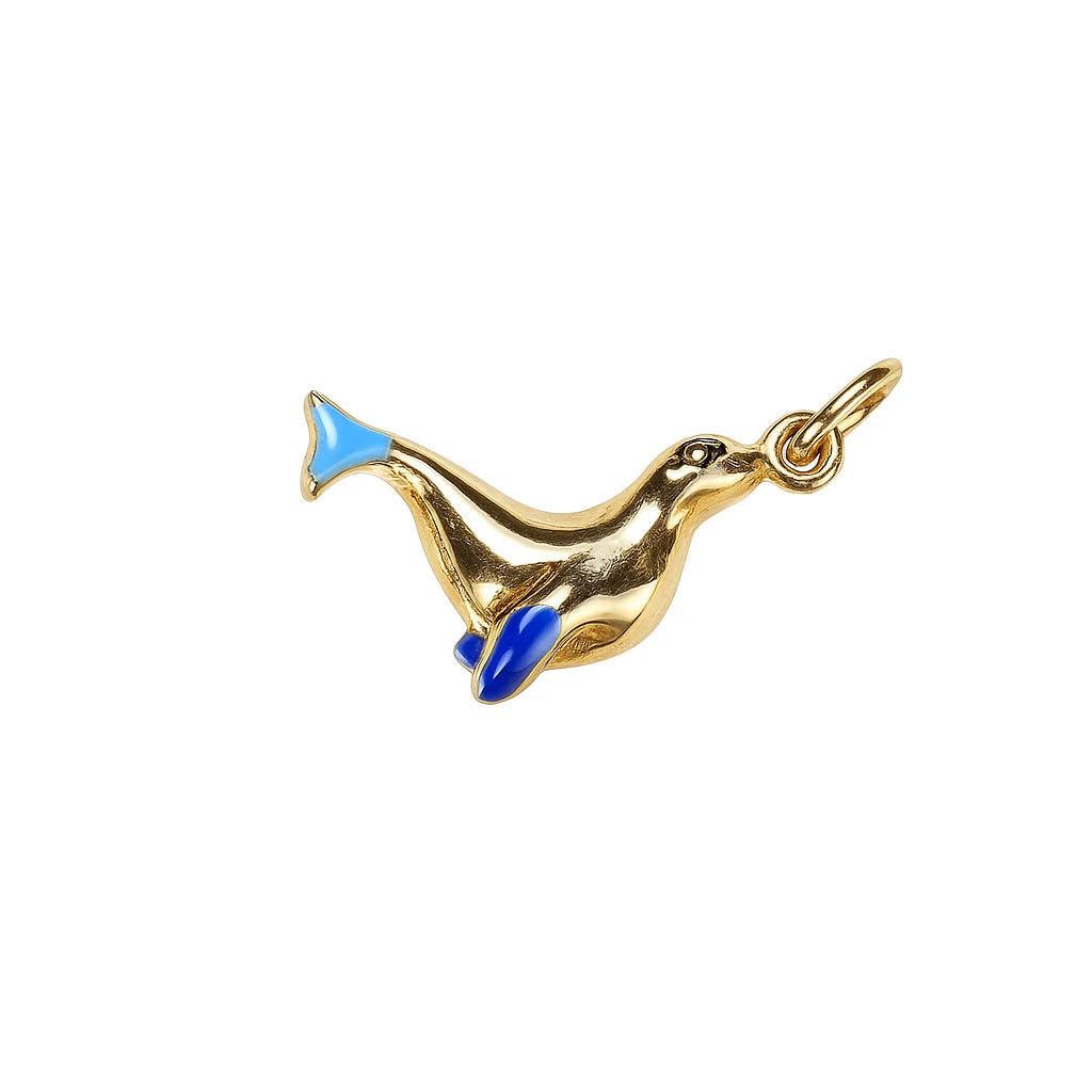 Mineli Altın Kolye Ucu