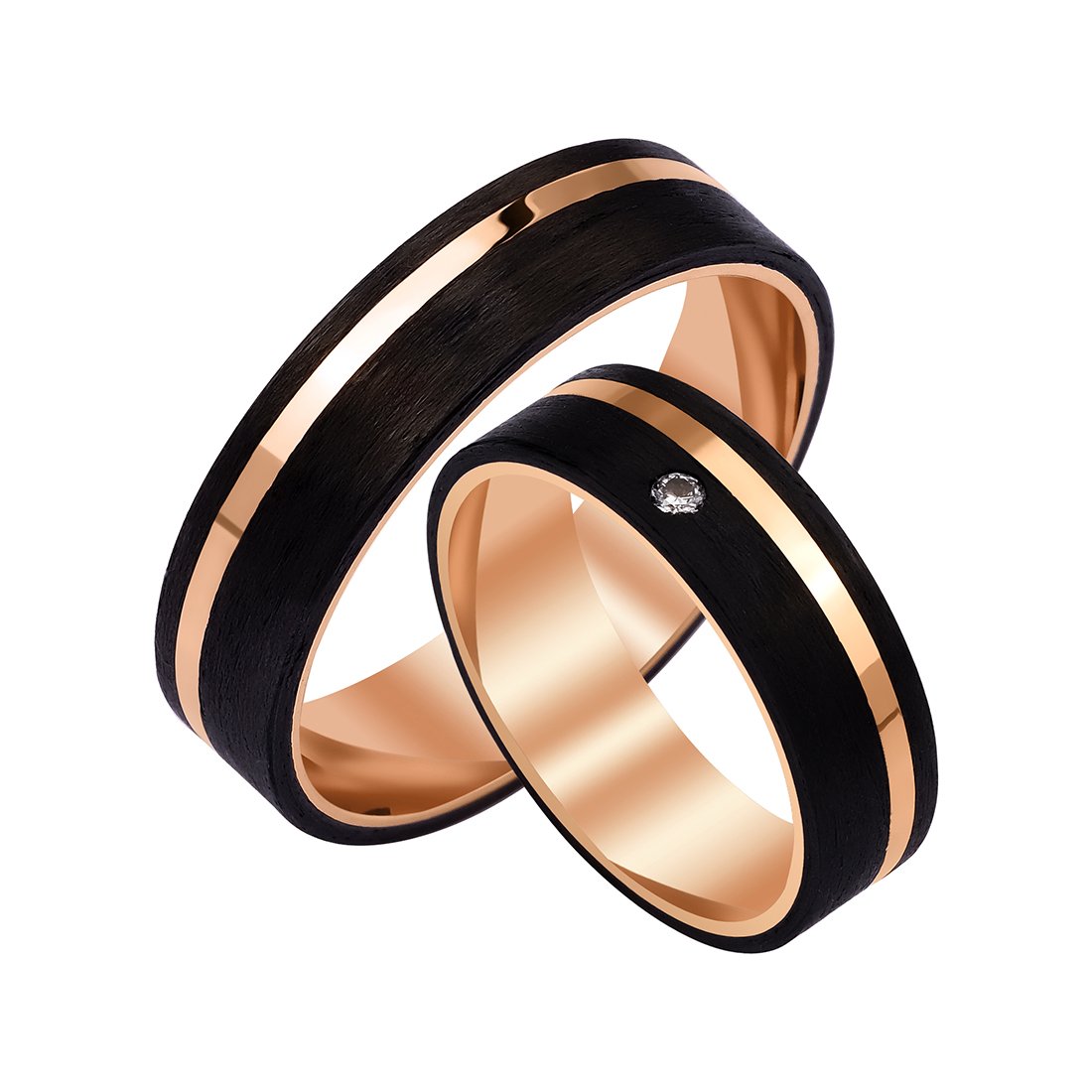 0,02 Karat Pırlantalı Alyans