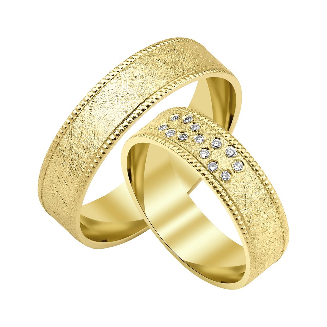 0,07 Karat Pırlantalı Alyans